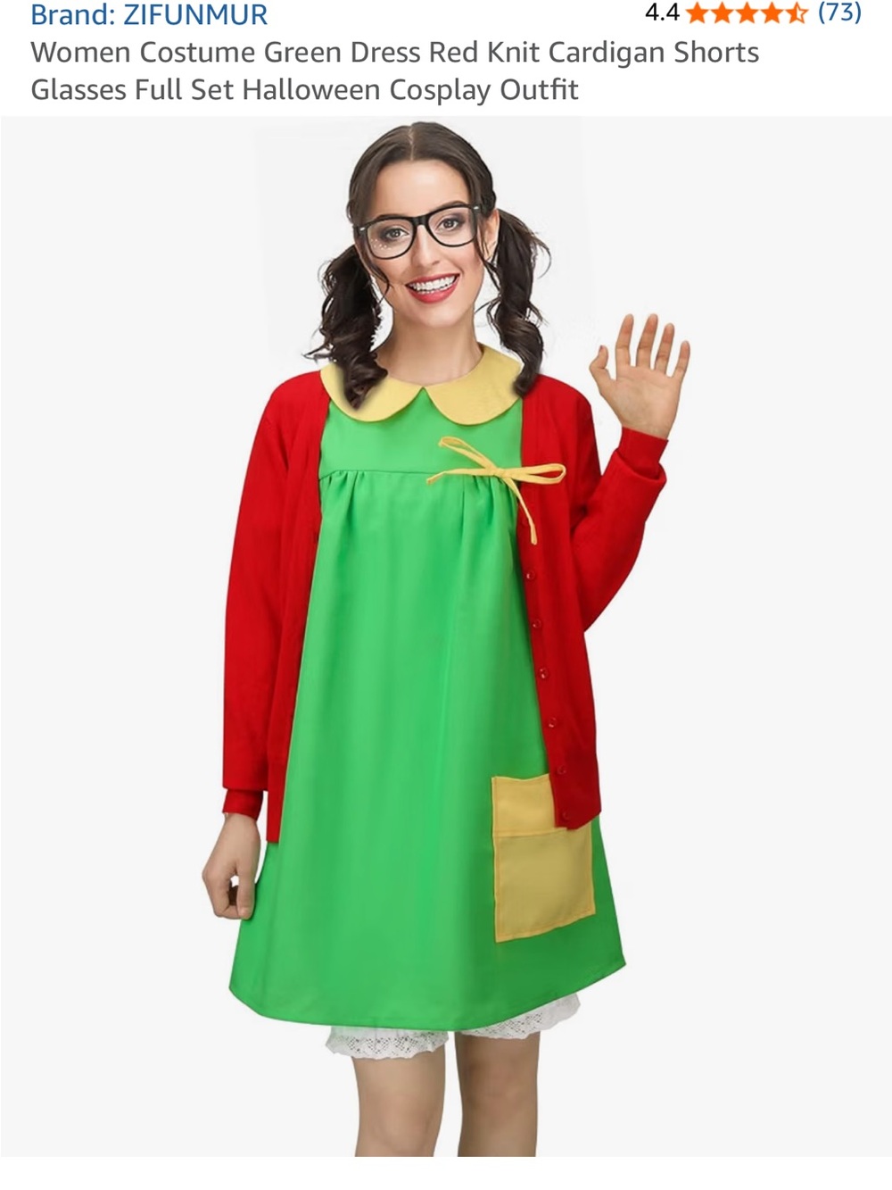 Chilindrina Costume from Chavo del Ocho Women’s XL